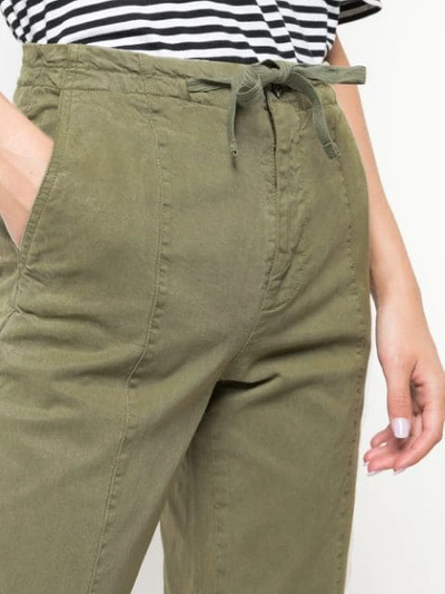 Shop Alex Mill Drawstring Waist Trousers In Green