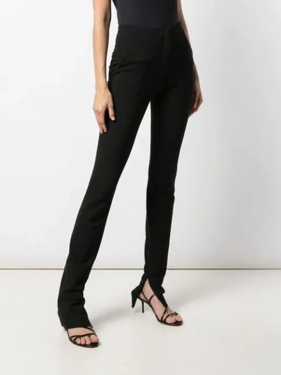 Shop The Row Corso Skinny-fit Trousers In Black