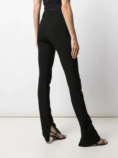 Shop The Row Corso Skinny-fit Trousers In Black