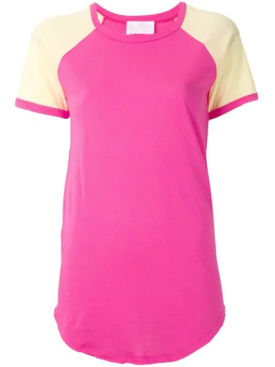 Shop Andrea Bogosian Raglan Sleeves T-shirt In Pink