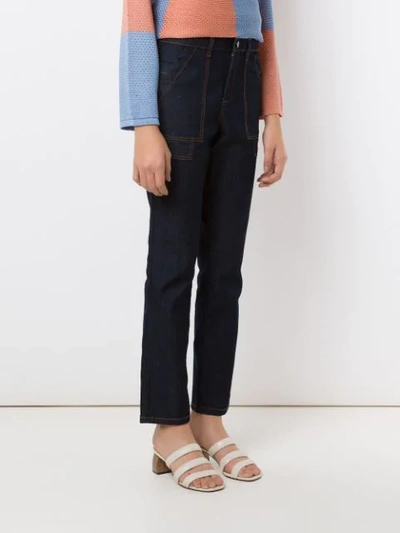 Shop Alcaçuz Nilo Denim Pants In Blue