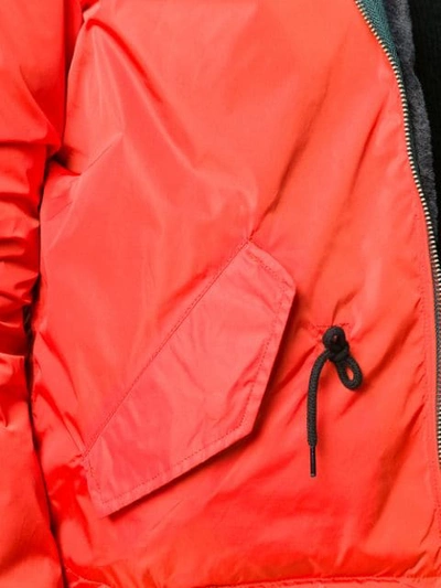 Shop Bellerose Faux Fur Lined Jacket In Orange