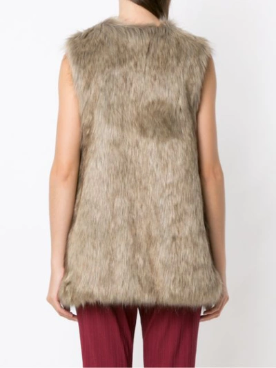 Shop Lilly Sarti Fox Gilet - Brown