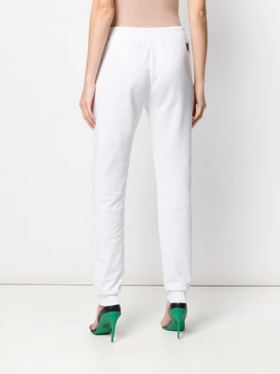 Shop Versace Jeans Logo Sweat Pants In White