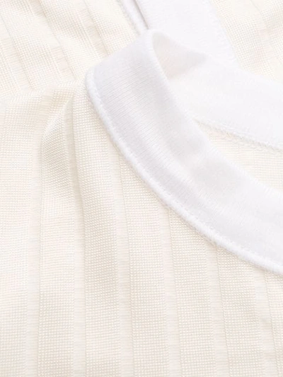 EACH X OTHER SILKY RIBBED T-SHIRT - 白色