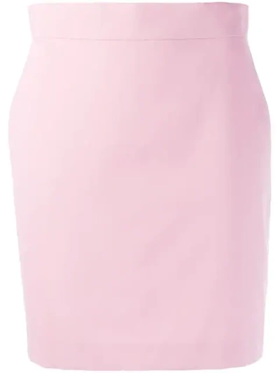 Shop House Of Holland Fitted Mini Skirt In Pink