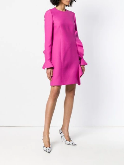 Shop Valentino Crepe Couture Dress - Pink