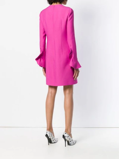 Shop Valentino Crepe Couture Dress - Pink