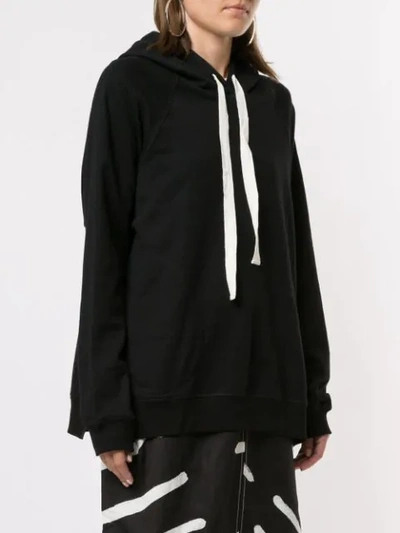 Shop Lee Mathews Loose-fit Barclay Hoodie In Black