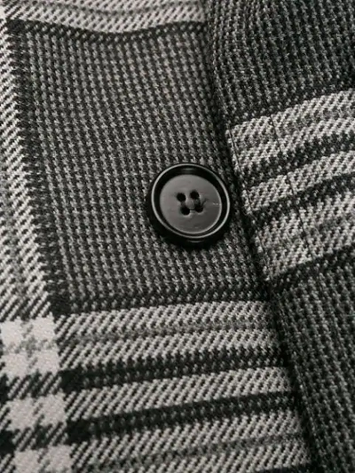 Shop Marni Multi-print Button-up Long Coat In Grey