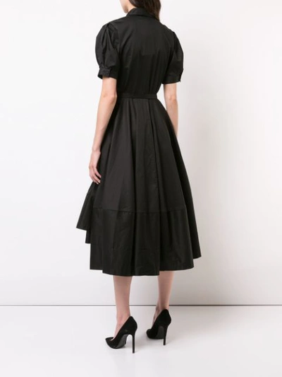 Shop Co Midi Flared Dress In Black