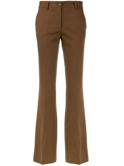 Shop P.a.r.o.s.h . Bootcut Trousers - Brown