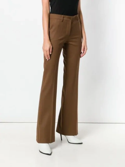 Shop P.a.r.o.s.h. Bootcut Trousers - Brown