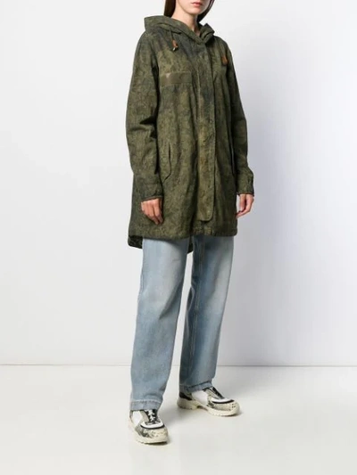 Shop Mr & Mrs Italy Lightweight Parka Coat In Green