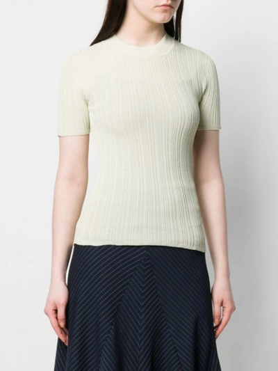 Shop Jacquemus Basic Ribbed T In Neutrals