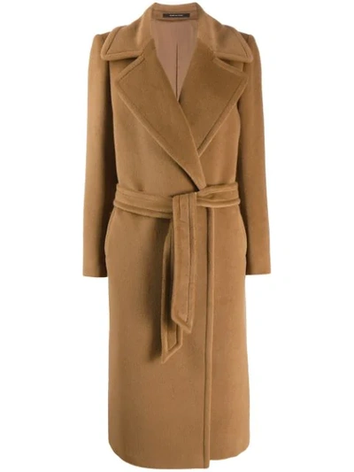 TAGLIATORE MOLLY BELTED COAT - 棕色