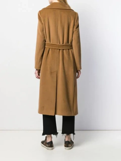 TAGLIATORE MOLLY BELTED COAT - 棕色