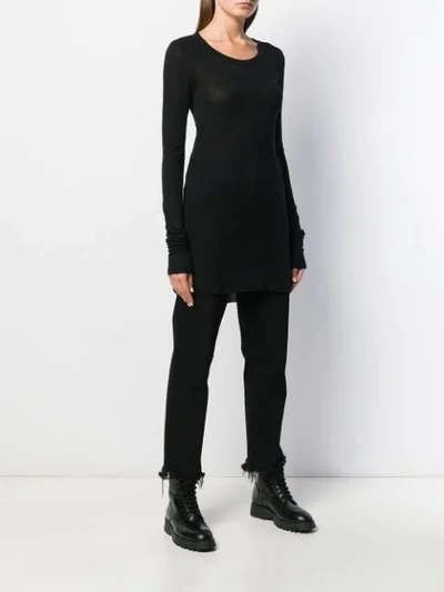 Shop Ann Demeulemeester Long Sleeved Sweatshirt In Black