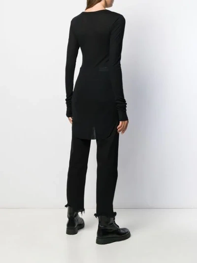 Shop Ann Demeulemeester Long Sleeved Sweatshirt In Black