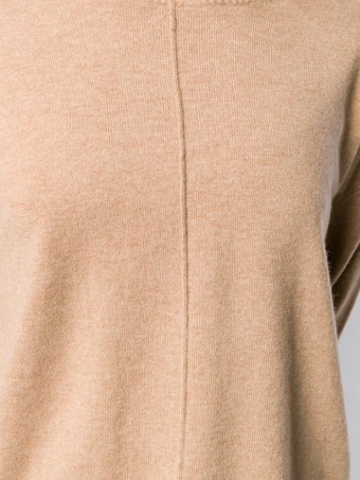 Shop Allude Cashmere Blend Sweater In Brown