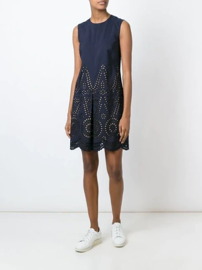 Shop Stella Mccartney 'aline' Dress - Blue