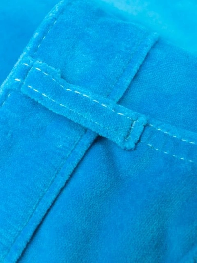 Shop Fiorucci Tara Cropped Trousers In Blue