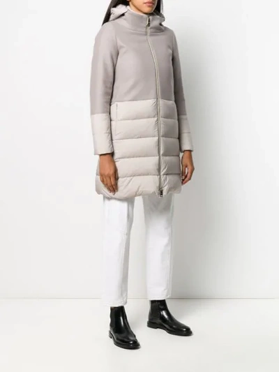 QUILTED HOODED COAT