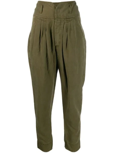 Shop Frame Harem Trousers In Milt Military