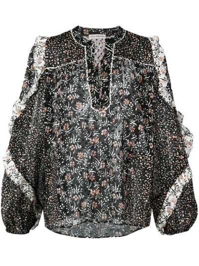 Shop Ulla Johnson Norma Blouse In Black