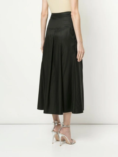 Shop Christopher Esber Wrap A-line Skirt - Black