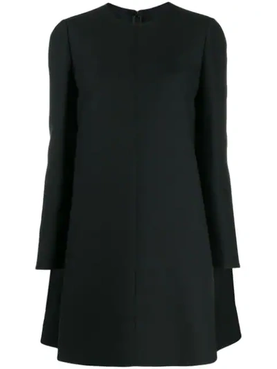 Shop Valentino A-line Mini Dress In Black