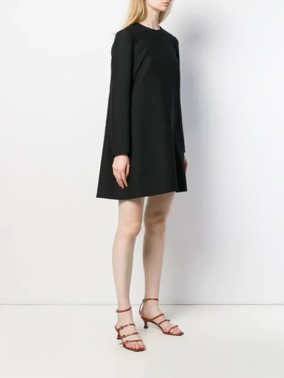 Shop Valentino A-line Mini Dress In Black