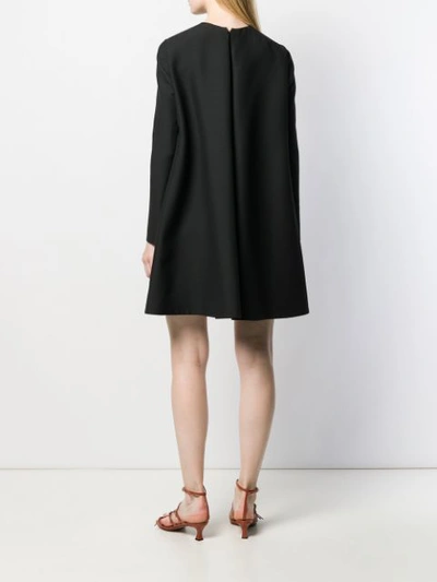 Shop Valentino A-line Mini Dress In Black