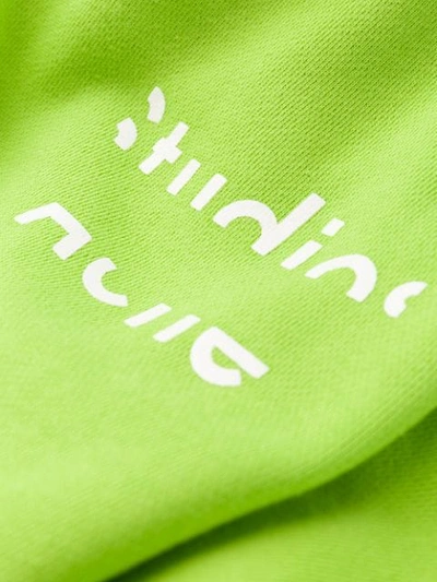 Shop Acne Studios Oversized-kapuzenpullover In Green
