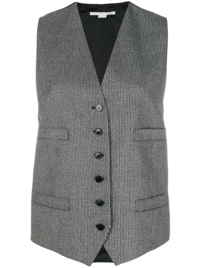 Shop Stella Mccartney Buttoned Up Vest - Grey
