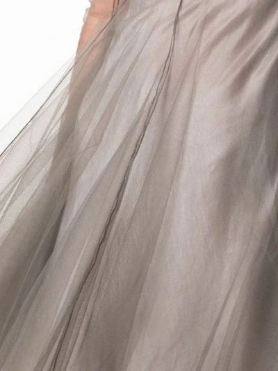 Shop Marc Le Bihan Tulle Midi Dress In Grey