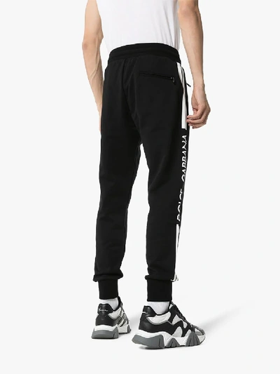 Shop Dolce & Gabbana Logo Print Sweatpants In Black