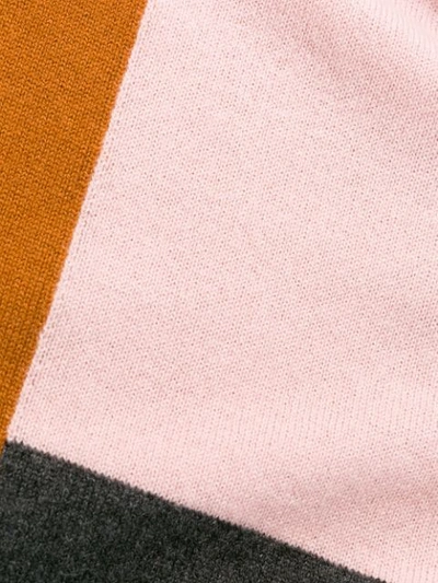 Shop Chinti & Parker Colour Block Jumper In Pink