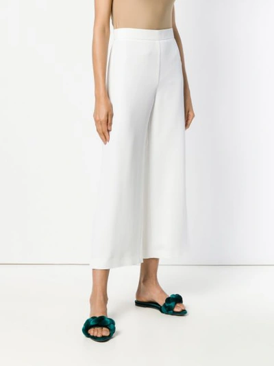 Shop Genny Cropped Trousers - White