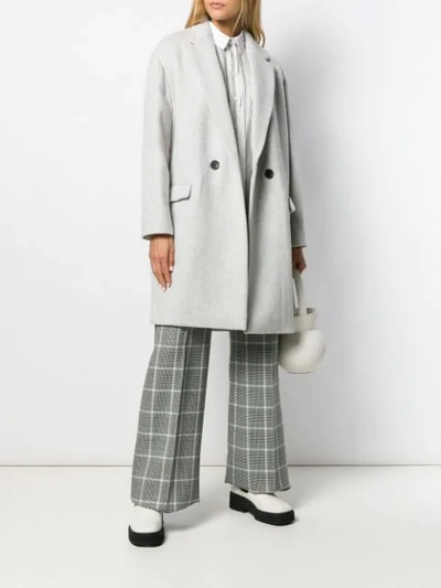 Shop Isabel Marant 'filipo' Mantel In Grey