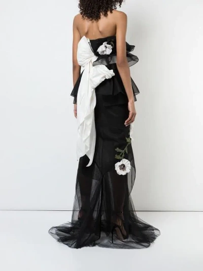 Shop Marchesa Floral In Black