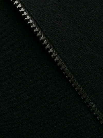 Shop Brunello Cucinelli Zipped Drawstring Cardigan In Black
