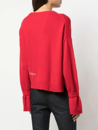 Shop Cinq À Sept Josephine Sweatshirt In Red