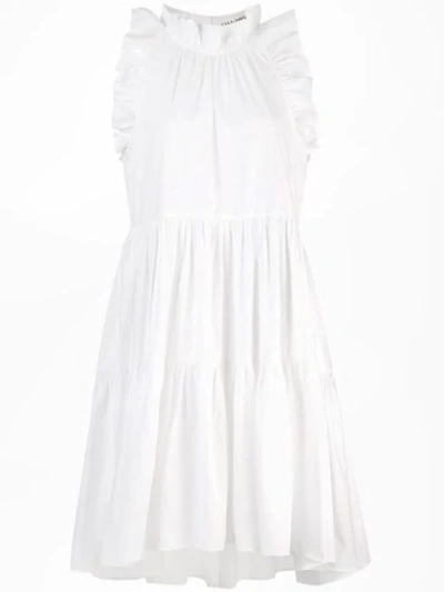 Shop Ulla Johnson Tamsin Ruffled Dress In White