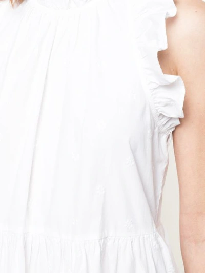 Shop Ulla Johnson Tamsin Ruffled Dress In White