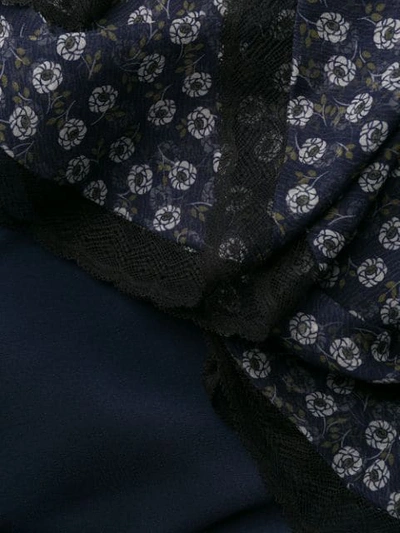 Shop Fendi Floral Panelled Ruffle Dress In F16wm-proust