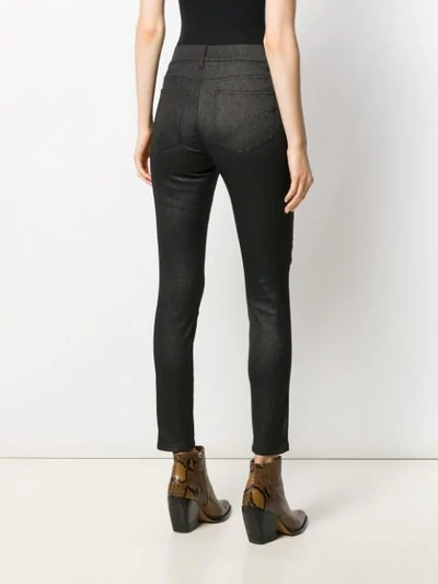 Shop Dondup High-waisted Skinny Jeans In Grey