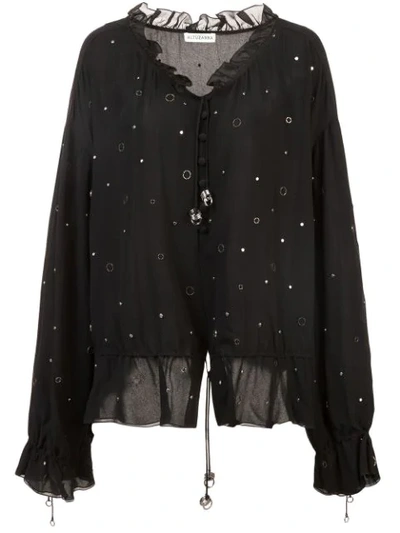 Shop Altuzarra Alula Ruffled Shirt In Black