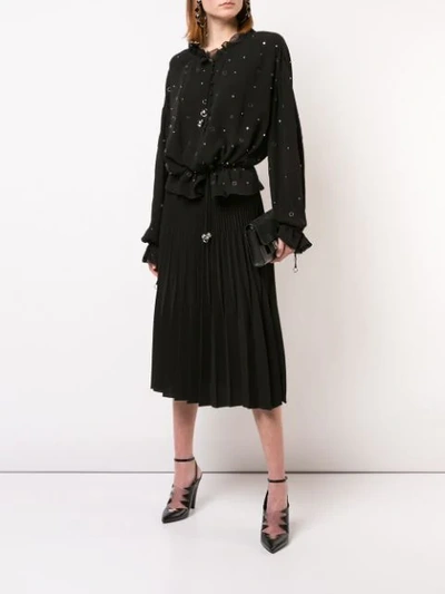 Shop Altuzarra Alula Ruffled Shirt In Black