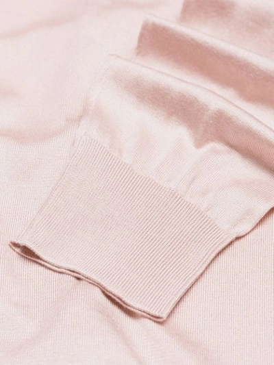 Shop Dolce & Gabbana Rose Button Cardigan In Pink